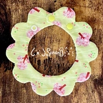 ペット用もくもくスタイ🌸満開さくら柄(イエロー)🌸鈴・リボン別オプション