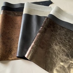 やぎ革 300ｇ詰め合わせパック　キラキラ系 裏地なし　本革　山羊 レザー小物　ハンドメイド　神戸リザード　クラフト　レザー　革　レザー　leathercraft　メタリック　ゴールド　シルバー
