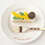 【受注作製】ミモザのケーキバレッタ