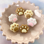 【動物ボタン】可愛いぷっくり肉球のボタン☆1セット3色各2個ずつ入り☆入園・入学グッズや、子供服の装飾におすすめ☆