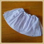 ストライプ×チュールのふわふわスカート*80*