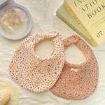 Flower leopard bib.