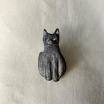 黒猫のブローチ