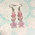 ふんわり桜のゆらゆらピアス