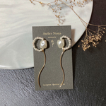 お花の横顔ピアス