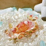 [取置]U368　宇宙を宿すガラスのウミウシ［蓮華］