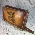 SALE【財布】牛革仕様の可愛いコイン•カード入れ