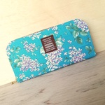 華やか♥軽い長財布🖤ヒヤシンス♩お花♪通帳ケース♪ラウンドファスナー♩春財布♬