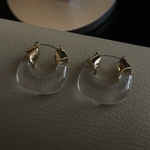 clear hoop pierce  クリア