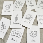 選び取りカード　モノクロ　1歳　誕生日に♩