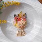 natural cossageコサージュ　ミモザ