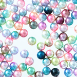 パールビーズ　6mm　プラ製　丸　1000個　穴なし　ミックス　手芸　アクセサリー　パーツ BD2962