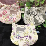 大人気❣️可愛い花柄と猫シルエット　猫型ポーチ　1点700円　送料込み