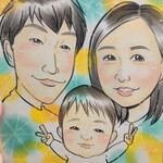 似顔絵オーダー色紙サイズ