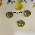 3枚入　キュウイ果物刺繍アイロンワッペン　シールタイプ