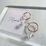 2way フープピアス ゴールド