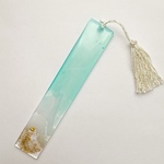 エメラルドグリーンの波 しおり レジン
