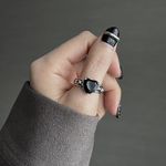 Re ▽ Silver ring R66