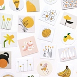 韓国風  イラスト フレークシール 50枚set 《lemon》[F412]