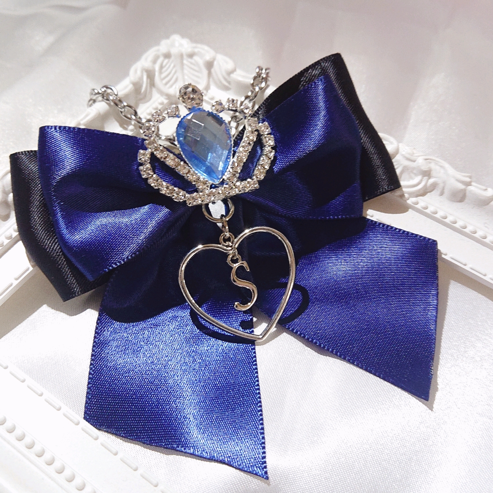 お客様オーダー例♥ イニシャルりぼんチャーム