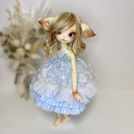 NO.51 SALE ワスレナグサカラーベアトップワンピース  ブライスワンピース　