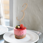 No. 3バースデー　ケーキトッパー■木製■ 3歳