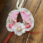 いちごがいっぱい🍓ねこ・小型犬用リバーシブルスタイ