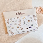 ギフト♡プレゼントにも！名入れ刺繍☆ファスナーポーチ☆ミルキーラビット