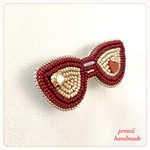 Sunglasses ビーズ刺繍ブローチ