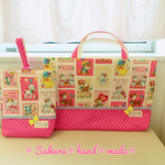 【mo-so様専用】レッスンバッグ&シューズ袋セット＊バンビーノパッチ＊ピンク