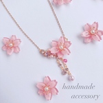【春】箱発送♡上品 さくら 満開 ドロップ♡ネックレス