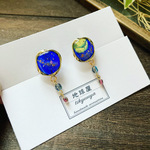 星空とクジラ　樹脂ノンホールイヤリング