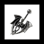 【skull&devil ボディピアス  へそピアス 。】シルバー リング ボール 病みかわいい シルバー ラインストーン ボディピアス バナナバーベル 軟骨 へそピアス へそピ