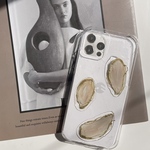 iPhone13 ニュアンスデザインケース　iPhoneケース〝marble〟ゴールド　iPhone12mini iPhone11 iPhonex iPhonese スマホケース