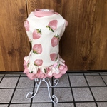 犬服　💞桃いちごのキュートなワンピ💞