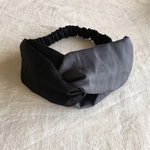 クロスターバン　黒リネン×グレーリネン
