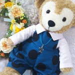 ＜Sale＞ダッフィー（Sサイズ）コスチューム＊春コーデ＊シャツ＆サロペットパンツ＊着回し自由に