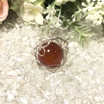 P070  天然石【カーネリアンAAA】☆ワイヤーアートアクセサリー☆ペンダントトップ