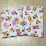 新柄‼️ w55×35cm 35 55 cm ランチョンマット アイボリー クマ マカロン ケーキ フルーツ柄 女の子 小学校 給食
