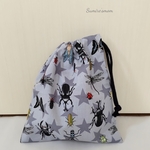✰*21×18✰* 昆虫꙳★*ﾟカブト虫   クワガタ  虫博士に｡˚✩きんちゃく袋  コップ袋  給食袋