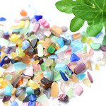 New！レジン　ネイルに　小さなキャッツアイガラスカレット　チップ　５５g