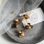 【再販】大ぶり真鍮フラワーピアス080