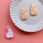 リボンうさぎのクッキー型