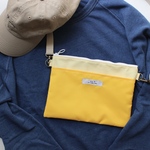 帆布×ナイロン サコッシュ・イエロー