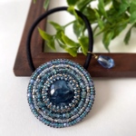  ＊マーブル柄(アイアンブルー)のヘアゴム＊