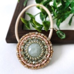 【再販感謝】＊ミントグリーンのヘアゴム(ガーリー)＊