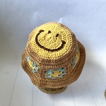 スマイル刺繍のグラニーハット♩キッズ用