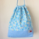 《SALE♪》体操着入れ（水色花柄）