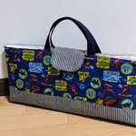 ネイビー恐竜とヒッコリーのピアニカケース