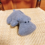 ハンドメイド–イタリアキトンカシミア100%使用カバHIPPO小ぬいぐるみ